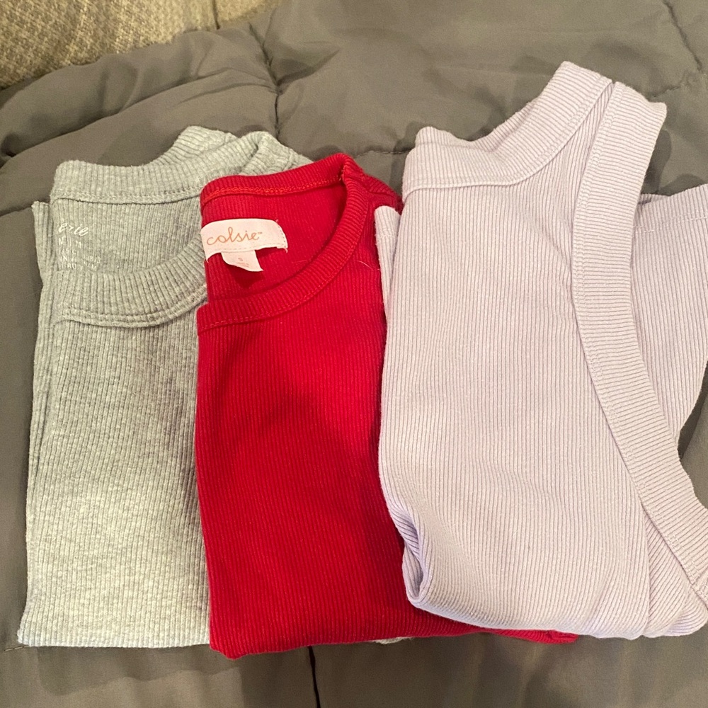 Bundle of Ribbed Sleeveless Top